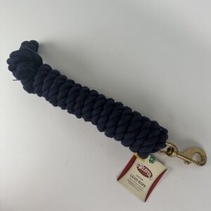NWT  WEAVER Horse Cotton Lead Rope W/‎ Durable Bolt Snap 10' X 5/8" NAVY